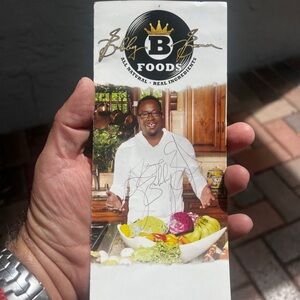 BOBBY BROWN SIGNED AUTOGRAPHED Bobby Brown B Foods Booklet No Coa